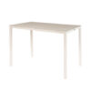 OUTDOOR HIGH BAR TABLE 152X90X107H PATTI ALUM WHITE 90 X FOGGY GLASS TOP