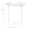 BASTIA SIDE TABLE WHITE  IN POWDERCOATED STEEL 468X468X505 ART: 2101360 - Image 3