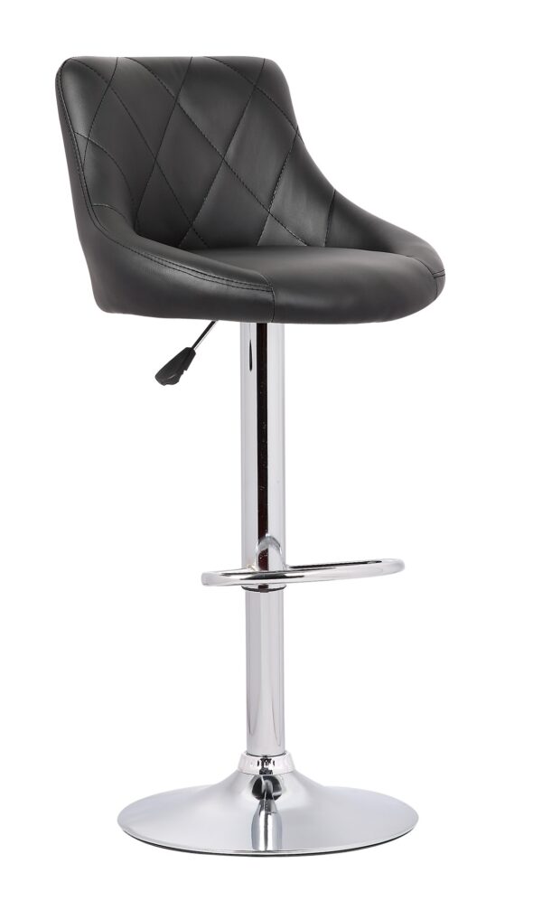 HYD. BARSTOOL ROUND MESH BACK WHITE ZS-1021