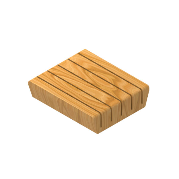 WOODEN KNIFE HOLDER BLOCK 137X40X160mm ART: 32811601