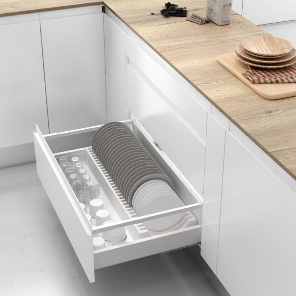 WHITE DISH RACK FOR DRAWERS 27X15cm M&C ART: 48111300