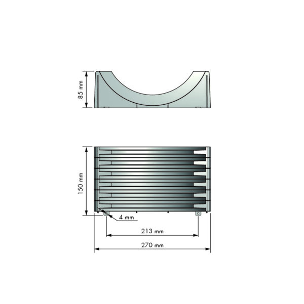 WHITE DISH RACK FOR DRAWERS 27X15cm M&C ART: 48111300 - Image 4