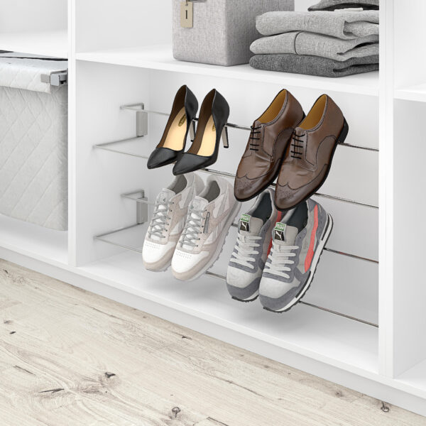 SHOE RACK EXTENDABLE CHROME 45-62cm ART: 39096014