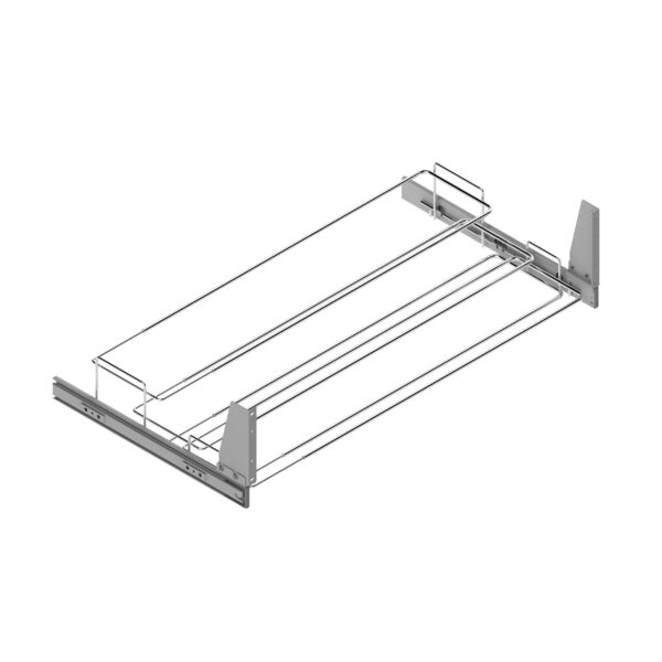 SHOE RACK CHROME PULL-OUT DRAWER FRONTAL 450-650mm W. ART: 39100014 - Image 2