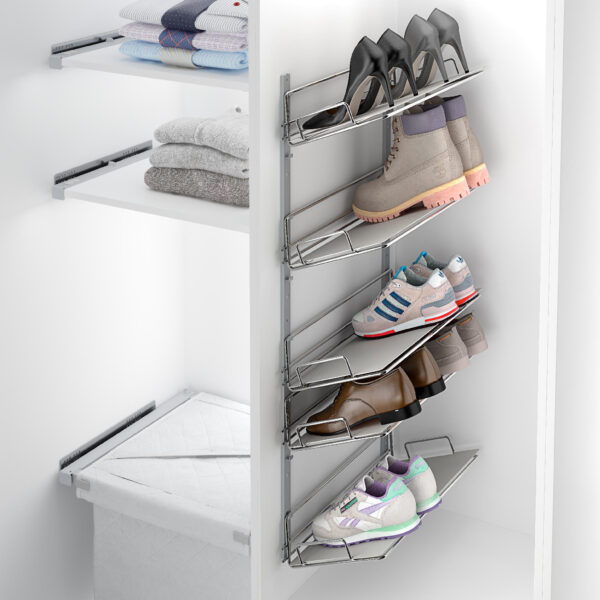SHOE RACK KIT FIXED 5 SHELVES 240DX1000HX495L ART: 39123014