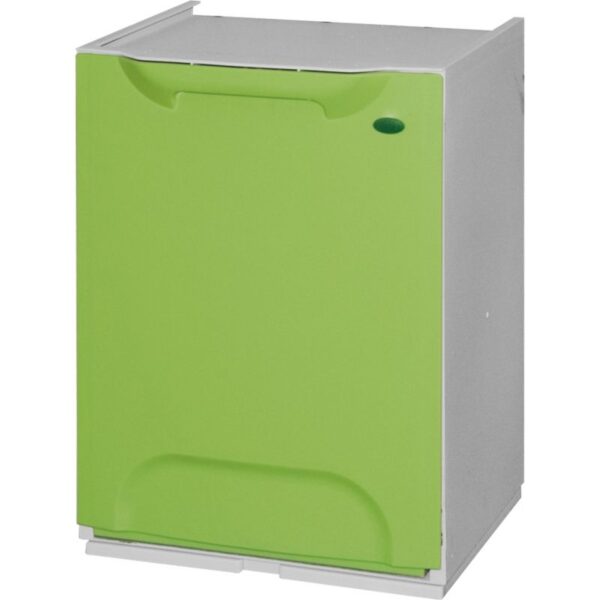 ECOLOGICO BIN FOR WALL FIXING W340XD290XH470mm GREEN ART: R34/1V