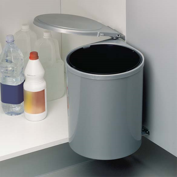 WASTEBIN ROUND AUTO-OPENING 13lt WHITE  ART: 270 - Image 2