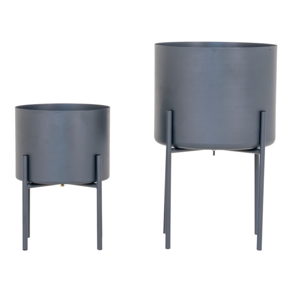 PAVIA FLOWERPOTS X2 GREY ART: 9001175