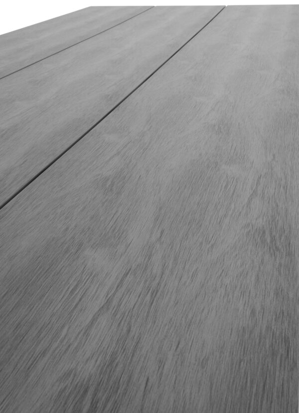 DENVER TABLE 220x100cm GREY POLYETHYLENE (PE) TOP & BLACK ALU. LEGS ART: 7501022 - Image 4