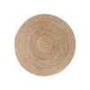 ROUND 90cm DIA 'BOMBAY' BRAIDED JUTE RUG NATURAL ART: 3981090