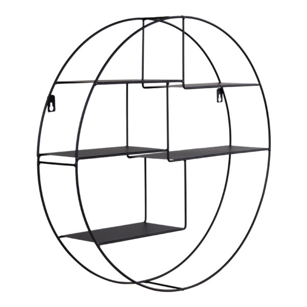 GENK ROUND SHELF WITH BLACK FRAME ART: 4292140 - Image 2