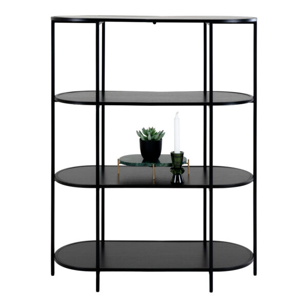 VITA BLACK/BLACK OVAL SHELF x4 (110X85X36cm)  ART: 3001150