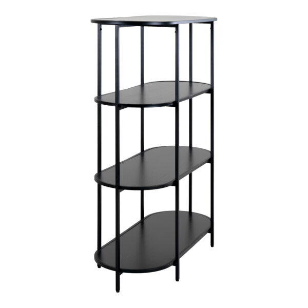 VITA BLACK/BLACK OVAL SHELF x4 (110X85X36cm)  ART: 3001150 - Image 2