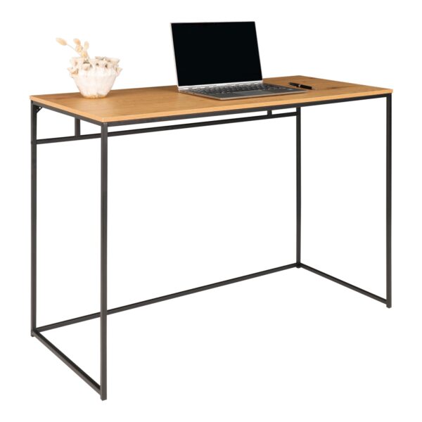 VITA DESK TABLE BLACK FRAME & OAK LOOK TOP (100 X 45 X 75cm) ART: 2402055