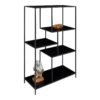 *VITA SHELF WITH 5 SHELVES OAKLOOK WITH BACK LEGS 36X80X120cm 3001065