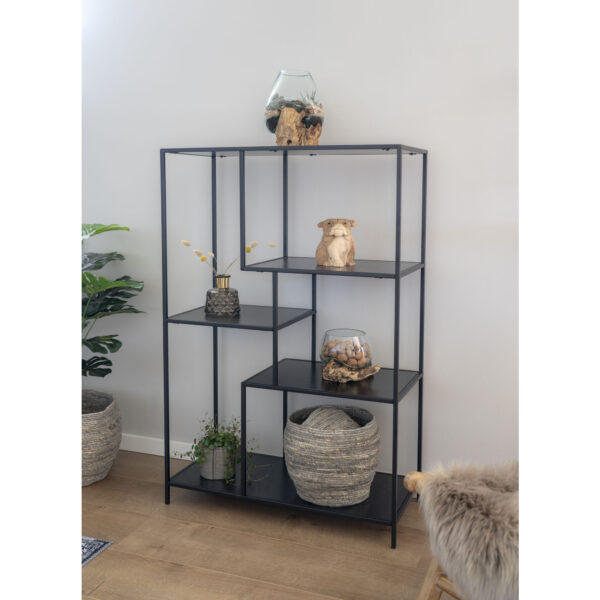 VITA SHELF WITH 5 SHELVES OAKLOOK WITH BACK LEGS 36X80X120cm 3001065 - Image 4