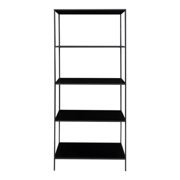 VITA SHELF WITH BLACK FRAME AND 5 BLACK SHELVES 80X36X170cm ART: 3001100 - Image 2