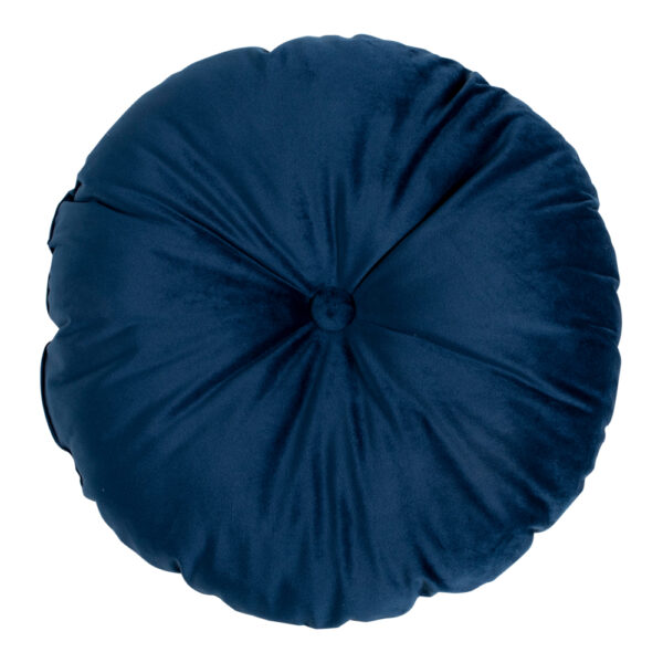 LUSO ROUND CUSHION DIA. 45cm BLUE VELVET ART: 3961082