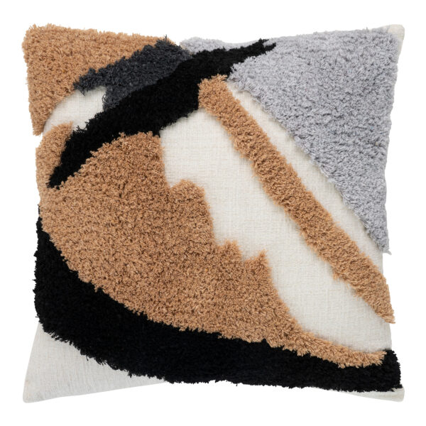 SAGRES CUSHION IN BROWN/BLACK/WHITE 45 X 45cm ART: 3962085