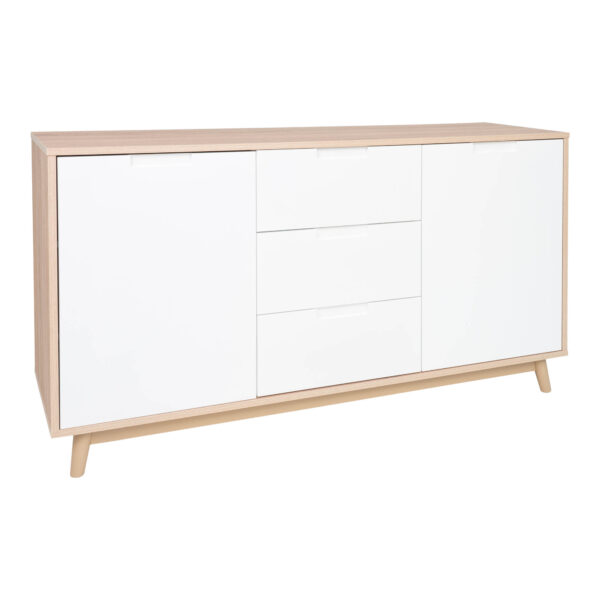 COPENHAGEN SIDE BOARD IN WHITE AND NATURAL 150X45X86cm ART: 3101002