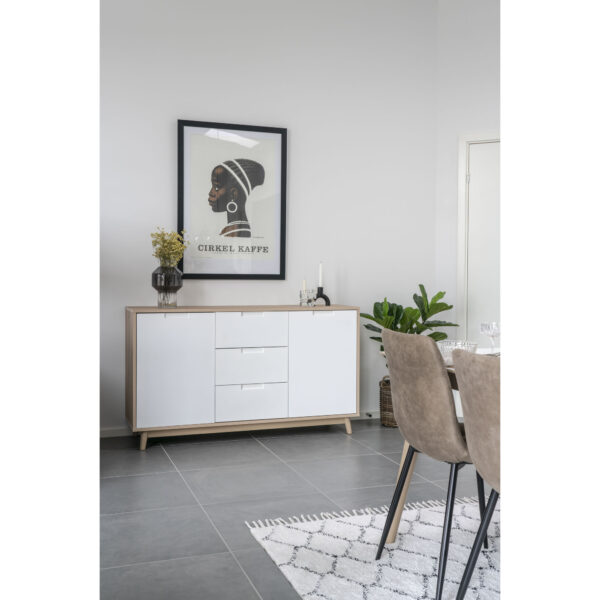 COPENHAGEN SIDE BOARD IN WHITE AND NATURAL 150X45X86cm ART: 3101002 - Image 3