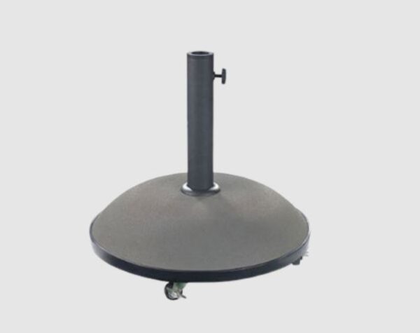 CONCRETE ROUND TAUPE UMBRELLA BASE ON WHEELS 25kg 3041T