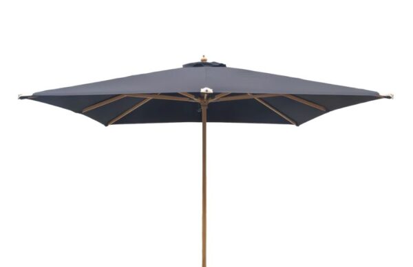 ORLANDO PARASOL BLACK 3 X 3MT NO TILT WOODEN POLE 48MM - 7701150