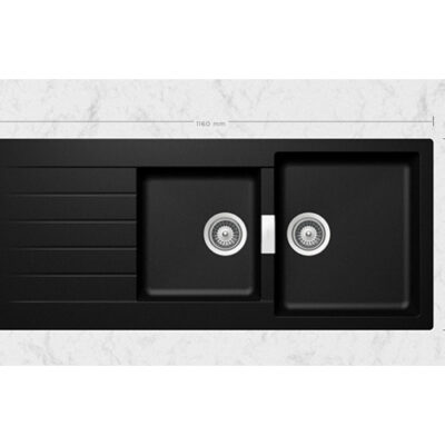 SCHOCK SINK SIGNUS CRISTADUR D200 MAGMA 1160X500mm [AUTO DRAIN] SIGD200097.15yr