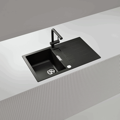 SCHOCK SINK SIGNUS CRISTADUR D100 STONE 860X500mm [AUTO DRAIN] SIGD100088.15yr