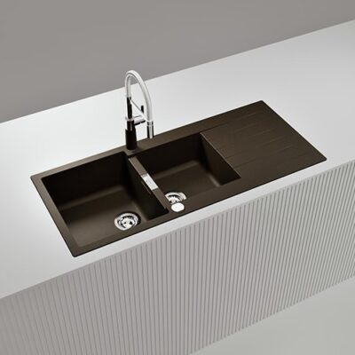 SCHOCK SINK SIGNUS CRISTADUR D200 BRONZE 1160X500mm [AUTO DRAIN] SIGD200087.15yr