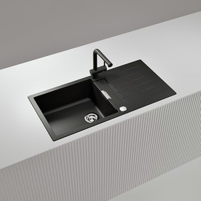 SCHOCK SINK SIGNUS CRISTADUR D100L STONE 1000X500mm [AUTO DRAIN] SIGD100L088.15yr