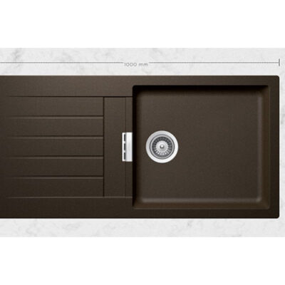 SCHOCK SINK SIGNUS CRISTADUR D100L BRONZE 1000X500mm [AUTO DRAIN] SIGD100L087.15yr