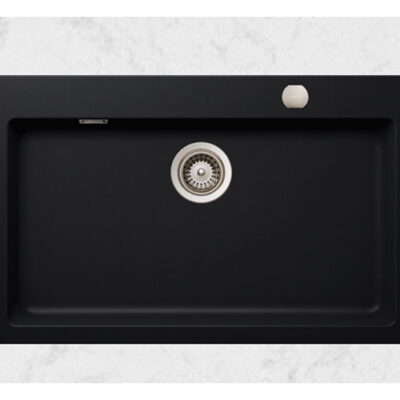 SCHOCK SINK SIGNUS CRISTADUR N100XL PURO BLACK 790X500mm [AUTO DRAIN] SIGN100084.15yr