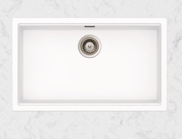 SCHOCK SINK KIRUNA CRISTADUR N100XL DAY (WHITE) TOPMOUNT 756mm(L)X456mm(W).15yr