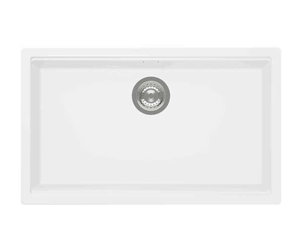SCHOCK SINK KIRUNA CRISTADUR N100XL DAY (WHITE) TOPMOUNT 756mm(L)X456mm(W).15yr - Image 2