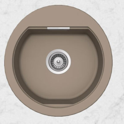 SCHOCK SINK MONO CRISTADUR R100 TWILIGHT 48X500mm [AUTO DRAIN] TOPMOUNT MONR100076.15yr