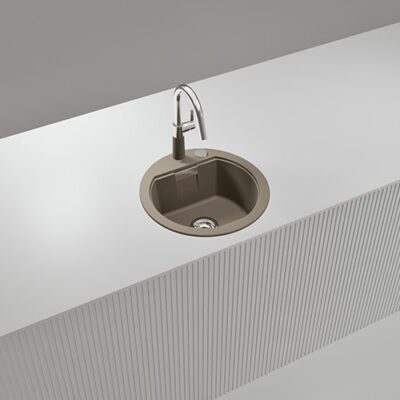 SCHOCK SINK MONO CRISTADUR R100 TWILIGHT 48X500mm [AUTO DRAIN] TOPMOUNT MONR100076.15yr