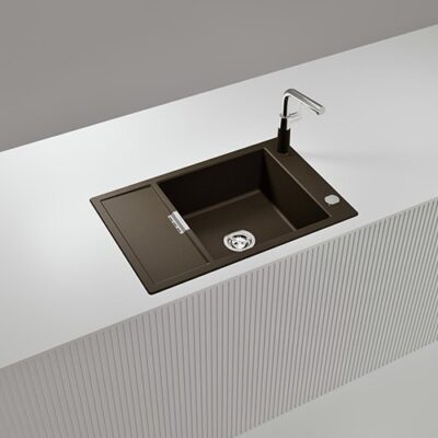 SCHOCK SINK MONO Cristadur D100XS BRONZE 780x510mm [AUTO DRAIN] MOND100X087.15yr
