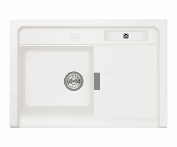 SCHOCK SINK GRANDO CRISTADUR M100 POLARIS WHITE 900X628mm LARM100099.15yr - Image 2