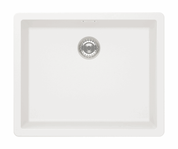SCHOCK SINK GREENWICH CRISTADUR N100L POLARIS WHITE 556X456mm TOPMOUNT [MAN DRAIN] GREN100L099.15yr - Image 2