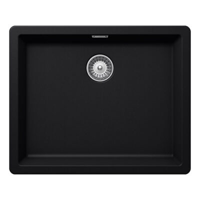 SCHOCK SINK GREENWICH CRISTADUR N100L PURO Black 556X456mm [MANUAL DRAIN] TOPMOUNT GREN100L084.15yr