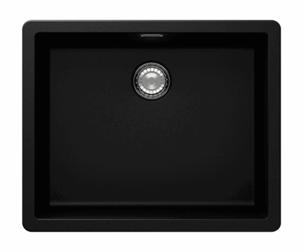 SCHOCK SINK GREENWICH CRISTADUR N100L PURO Black 556X456mm [MANUAL DRAIN] TOPMOUNT GREN100L084.15yr - Image 2