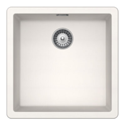 SCHOCK SINK GREENWICH CRISTADUR N100 POLARIS WHITE 456X456mm  UNDERMOUNT GREN100099U.2yr