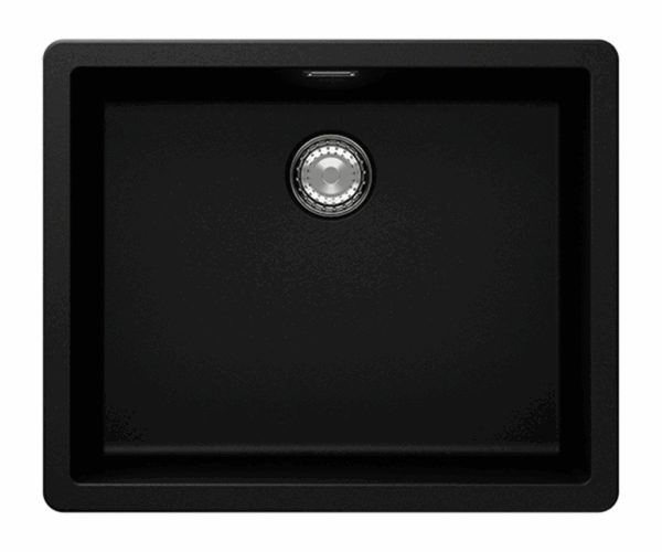 SCHOCK SINK GREENWICH CRISTADUR N100L PURO BLACK 556X456mm  UNDERMOUNT GREN100L084U.15yr - Image 2