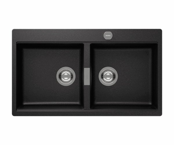 SCHOCK SINK HORIZONT CRISTADUR N200 STONE 860X500mm [AUTO DRAIN] TOPMOUNT HONN200088.15yr - Image 2