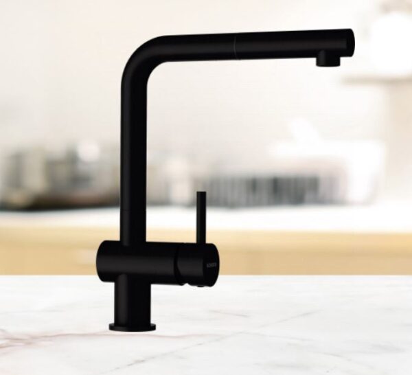 SCHOCK WATER MIXER EPOS NERO (BLACK) WITH PULL-OUT ART. 540120GNE