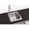 STAINLESS STEEL SINK ONE BOWL 50 X 50 cm  ART. F16745 - Image 2