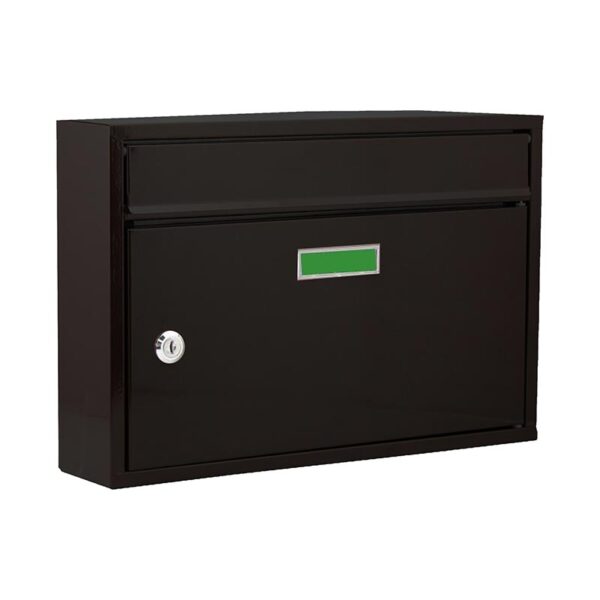 LETTER BOX STEEL BLACK HPB977 265x385x80mm MLBXHPB977BLK