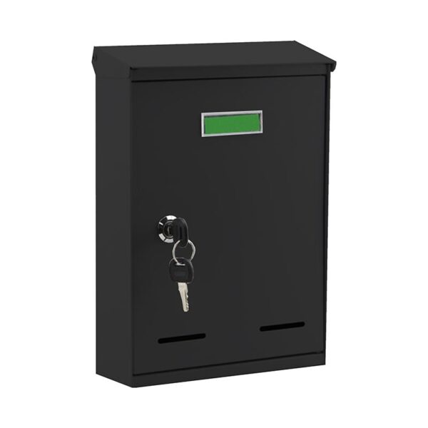 LETTER BOX STEEL BLACK HPB021BLK 30 x 21 x 7cm