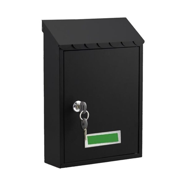 LETTER BOX STEEL BLACK HPB033H/HPB033 305x215x70mm